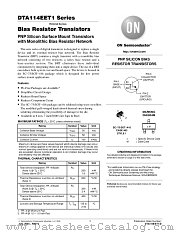 DTA124XE datasheet pdf ON Semiconductor