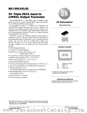 MC100LVEL92DWR2 datasheet pdf ON Semiconductor