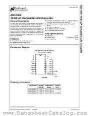 ADC1005BCJ datasheet pdf National Semiconductor