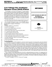 MPC9893 datasheet pdf Freescale (Motorola)