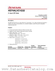 HD74ALVC1G32 datasheet pdf Renesas
