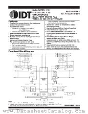 IDT70T3399S133DD datasheet pdf IDT