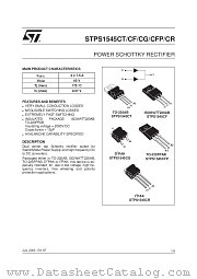 STPS1545CG-TR datasheet pdf ST Microelectronics