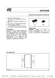 HCF4070 datasheet pdf ST Microelectronics
