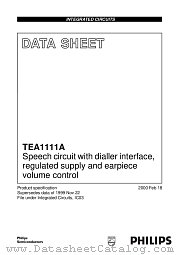 TEA1111AT/C2 datasheet pdf Philips