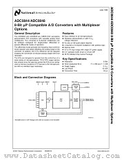 ADC0848BCVX datasheet pdf National Semiconductor