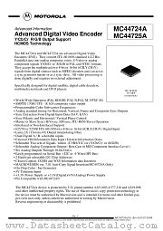 MC44724A datasheet pdf Freescale (Motorola)