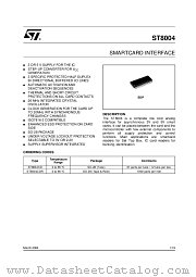 ST8004 datasheet pdf ST Microelectronics