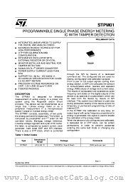 STPM01 datasheet pdf ST Microelectronics