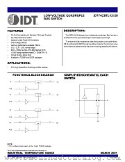 IDT74CBTLV3126PG8 datasheet pdf IDT
