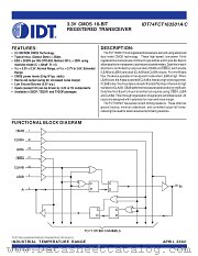 IDT74FCT163501APF datasheet pdf IDT