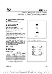 TSM1013AIDT datasheet pdf ST Microelectronics