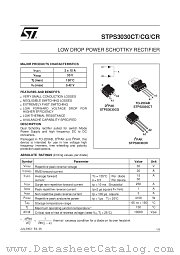 STPS3030C datasheet pdf ST Microelectronics