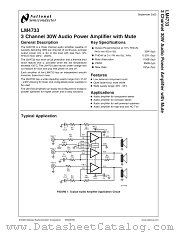 LM4733TA datasheet pdf National Semiconductor