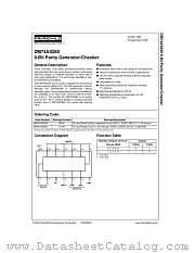 DM74AS280MX datasheet pdf Fairchild Semiconductor