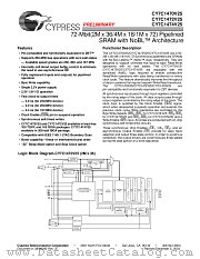 CY7C1474V25-200BGCES datasheet pdf Cypress
