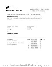 54AC244WG-QML datasheet pdf National Semiconductor