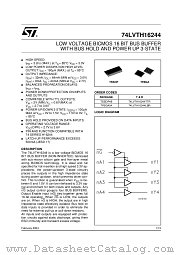 74LVTH16244 datasheet pdf ST Microelectronics
