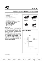 M27C801-100F1 datasheet pdf ST Microelectronics