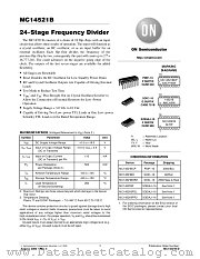 MC14521BCP datasheet pdf ON Semiconductor