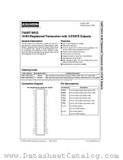 74ABT16543CMTD datasheet pdf Fairchild Semiconductor
