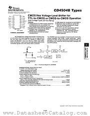 CD4504BNSR datasheet pdf Texas Instruments