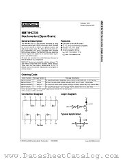MM74HCT05SJX datasheet pdf Fairchild Semiconductor