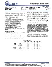 GS882ZV18B datasheet pdf GSI Technology