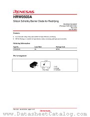 HRW0503A datasheet pdf Renesas