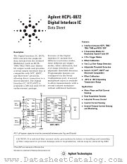 HCPL-0872 datasheet pdf Agilent (Hewlett-Packard)