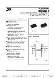 M29F200BB70N1A datasheet pdf ST Microelectronics