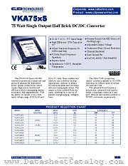 VKA75LS15-1 datasheet pdf C&D Technologies