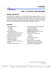 W49F002 datasheet pdf Winbond Electronics