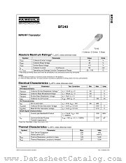 BF240_D74Z datasheet pdf Fairchild Semiconductor