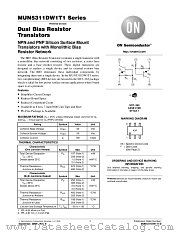 MUN5312DW1T2 datasheet pdf ON Semiconductor