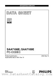 SAA7108E/V1 datasheet pdf Philips