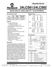 24LCS62-I/SN datasheet pdf Microchip