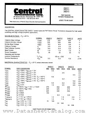2N6211 datasheet pdf Central Semiconductor