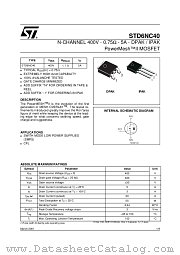 STD6NC40T4 datasheet pdf ST Microelectronics
