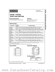 74ACT08PC datasheet pdf Fairchild Semiconductor