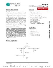AAT3119 datasheet pdf ANALOGIC TECH