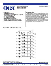 IDT74FCT3245PG8 datasheet pdf IDT