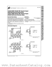 CD4011BMW/883 datasheet pdf National Semiconductor