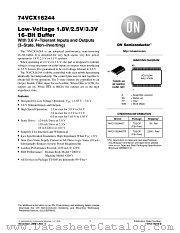 74VCX16244DTR datasheet pdf ON Semiconductor