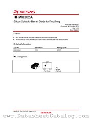 HRW0302A datasheet pdf Renesas