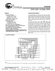 CY62256VLL-70SNC datasheet pdf Cypress