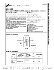 LMC6062IN datasheet pdf National Semiconductor