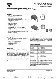 SFH610A-2 datasheet pdf Vishay