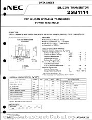 2SB1114 datasheet pdf NEC