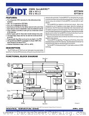IDT72615L50PF datasheet pdf IDT